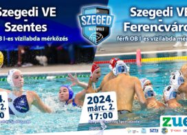 Kettős meccs szombaton a Tiszavirág Sportuszodában